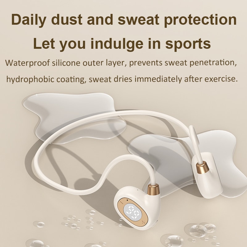Air Conduction Ear Hook Bluetooth Headphones with Mic Sport Ready Wireless Stereo Headset