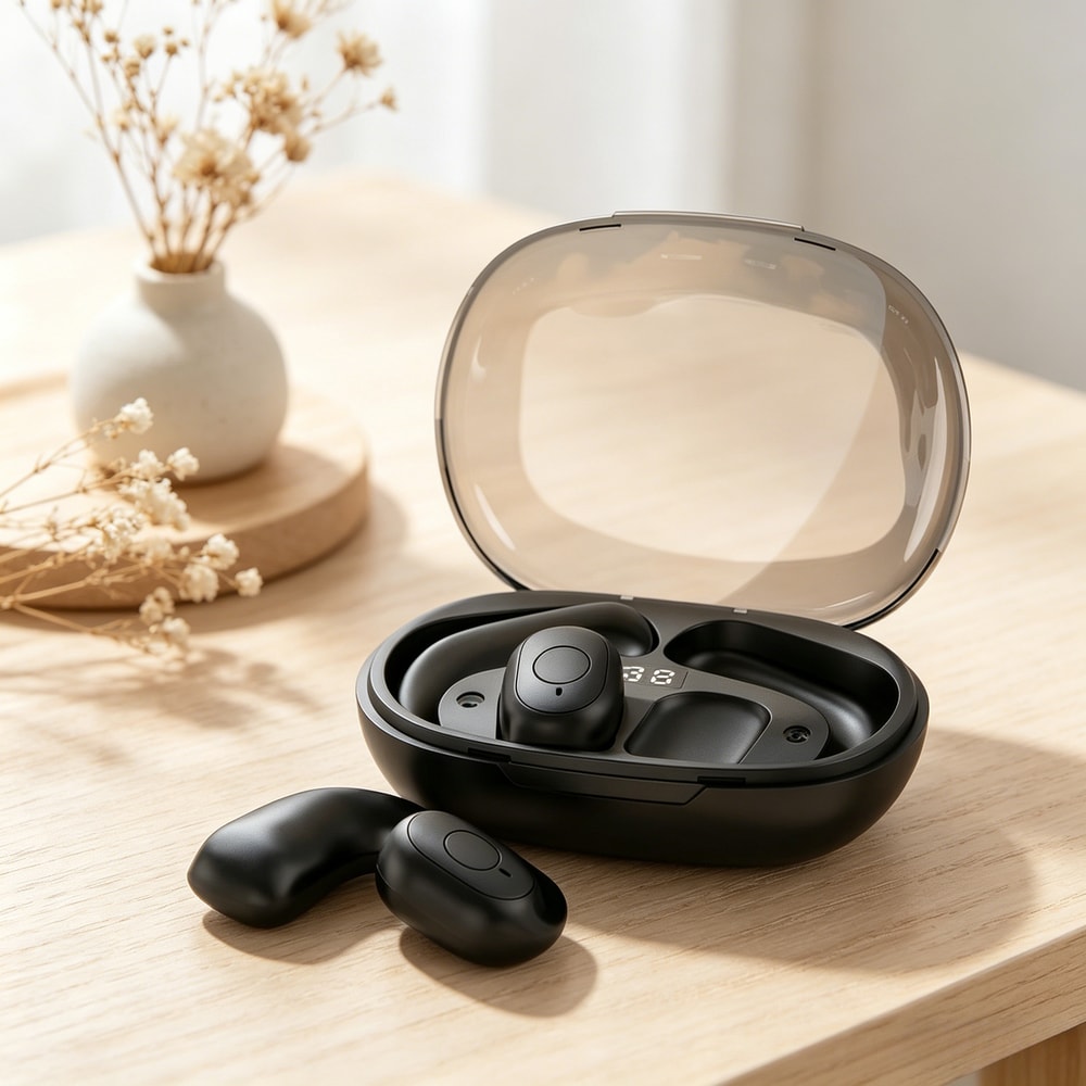 Premium True Wireless Bluetooth wireless earphones Active noise cancelling earbuds with Mic