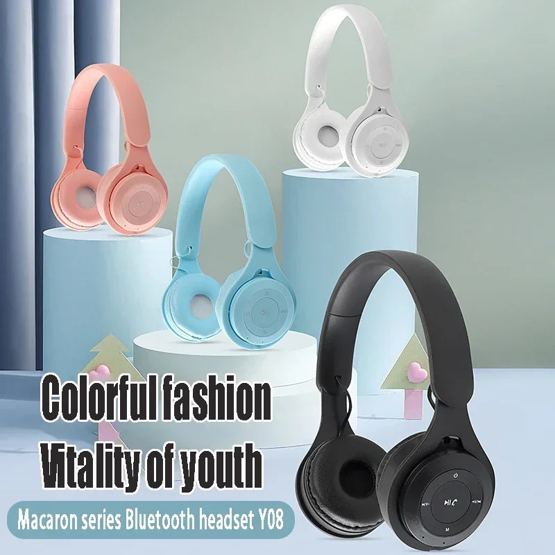 Kids Wireless Bluetooth Earphones With Noise Reduction Gift Friendly Player Earbuds 3