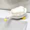 Cute Yellow Duck Self Draining Soap Dish For Bathroom Sink 4