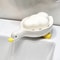 Cute Yellow Duck Self Draining Soap Dish For Bathroom Sink 4
