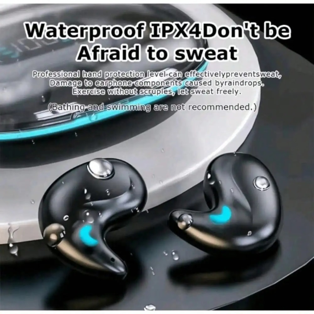 UltraComfort Sleeping Bluetooth Earbuds Wireless Waterproof Stereo Earpods With Mic 4