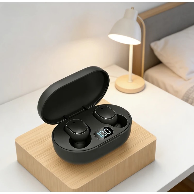 Premium TWS Bluetooth Earphones Wireless NoiseCancelling Headset With Microphone 0