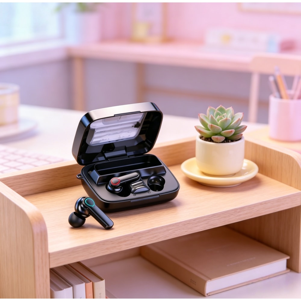 Premium True Wireless Bluetooth Smart Touch Earbuds with HiFi Stereo