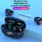 Wireless Bone Conduction Headphones Bluetooth Sports Earphones with Touch Control & LED Active Earbuds