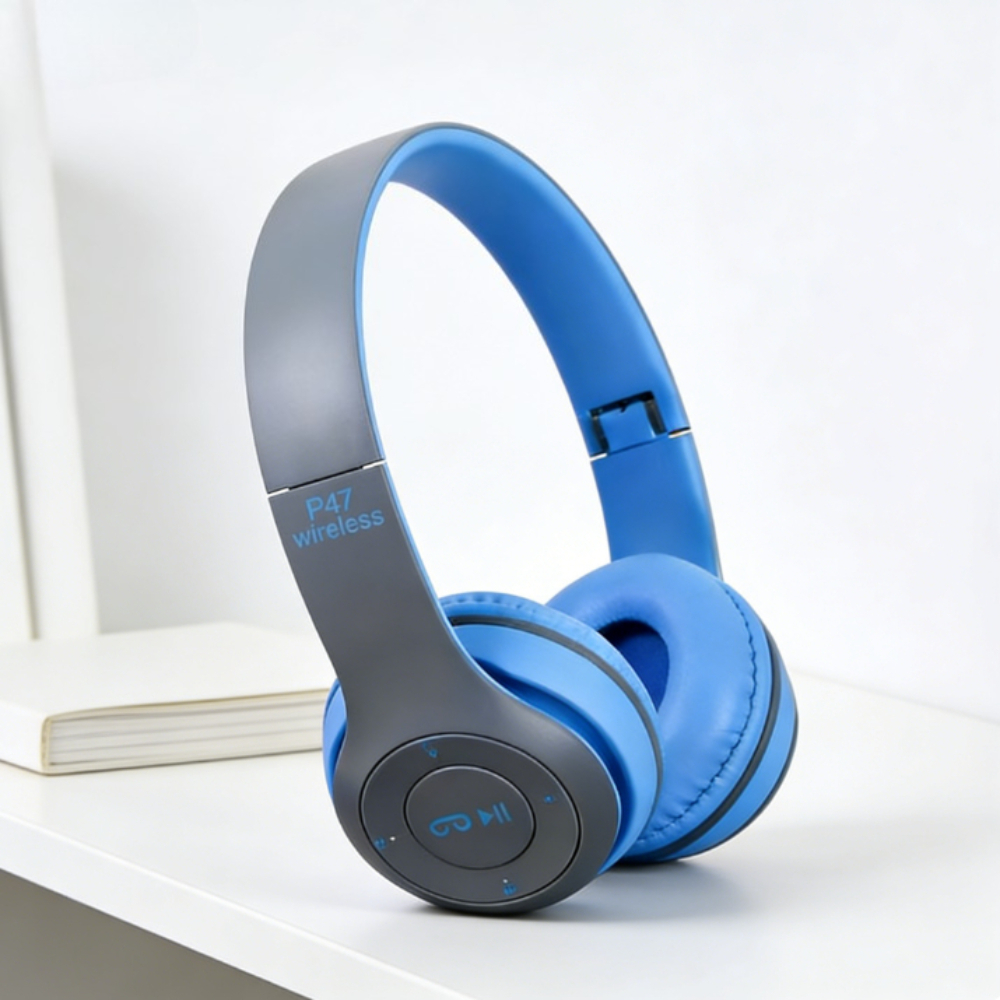 Premium Wireless Bluetooth Headphones with HD Mic & Stereo Sound