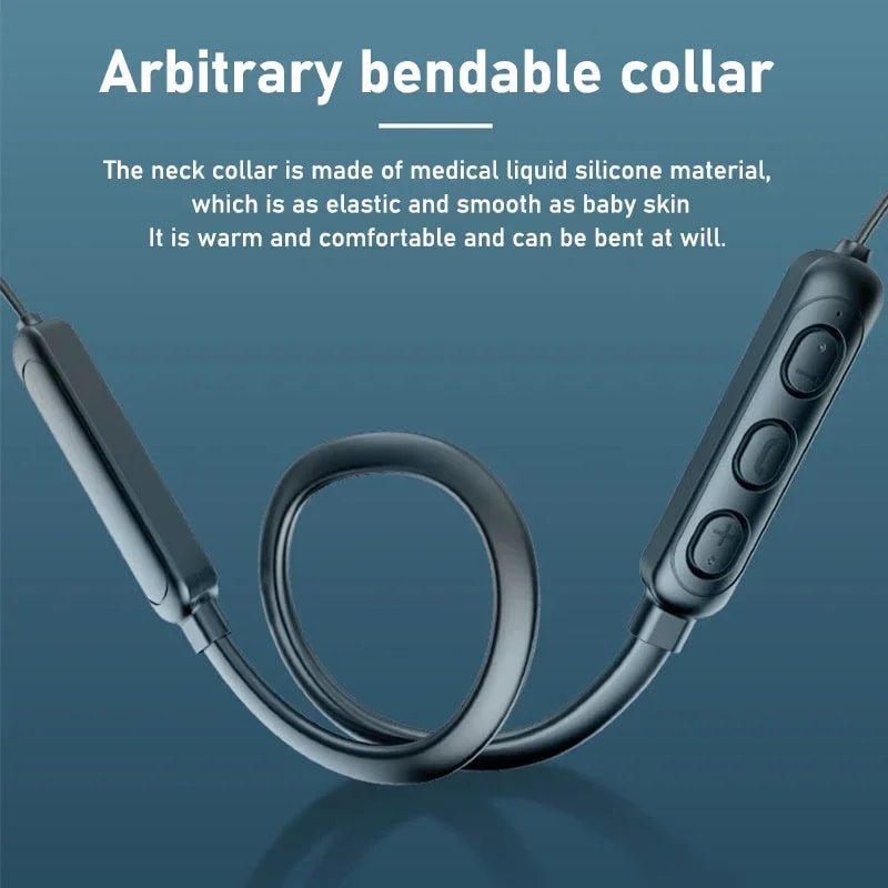 Premium Neck Hanging Bluetooth Earphones with Stereo Sound & Mic