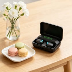 high bass wireless sport earbuds with touch control and waterproof design