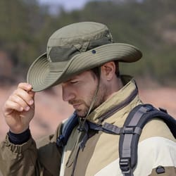 mens outdoor sunscreen hat breathable fishing & hiking sunshade