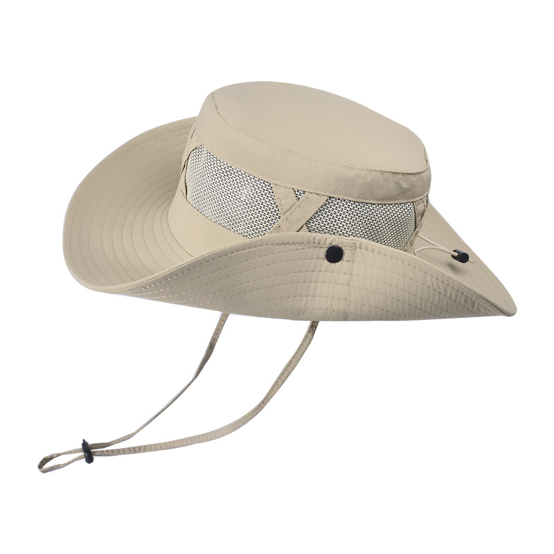 Mens Outdoor Sunscreen Hat Breathable Fishing Hiking Sunshade 9