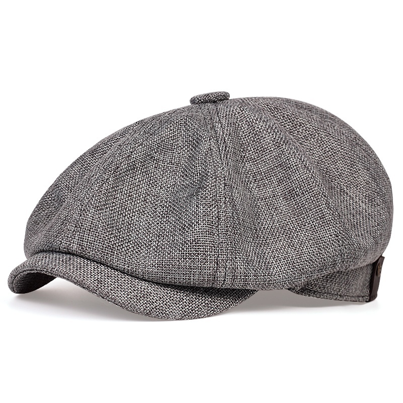 Mens Lightweight Newsboy Cap Retro Summer Beret Hat 3