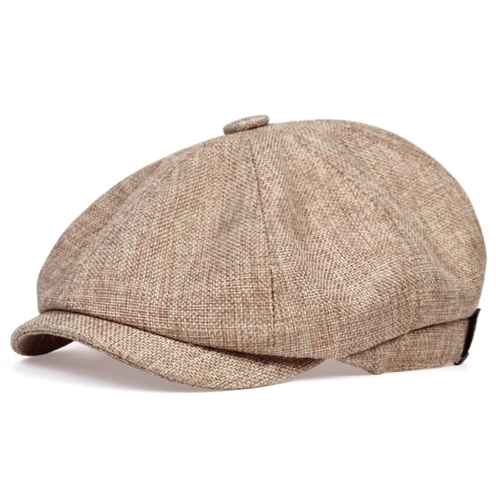 Mens Lightweight Newsboy Cap Retro Summer Beret Hat 4