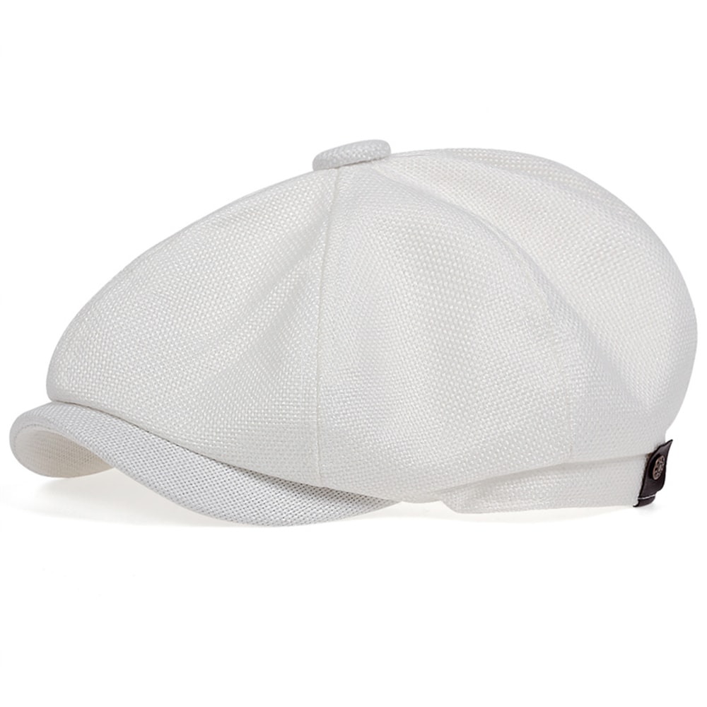 Mens Lightweight Newsboy Cap Retro Summer Beret Hat 6