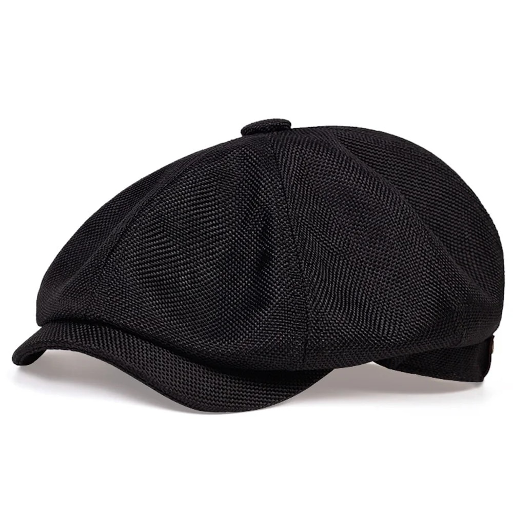 Mens Lightweight Newsboy Cap Retro Summer Beret Hat 7