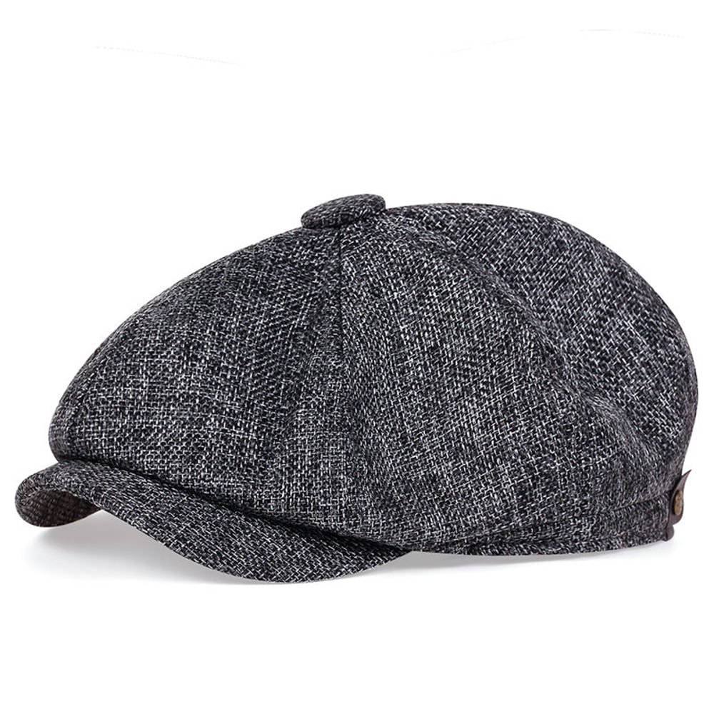 Mens Lightweight Newsboy Cap Retro Summer Beret Hat 8