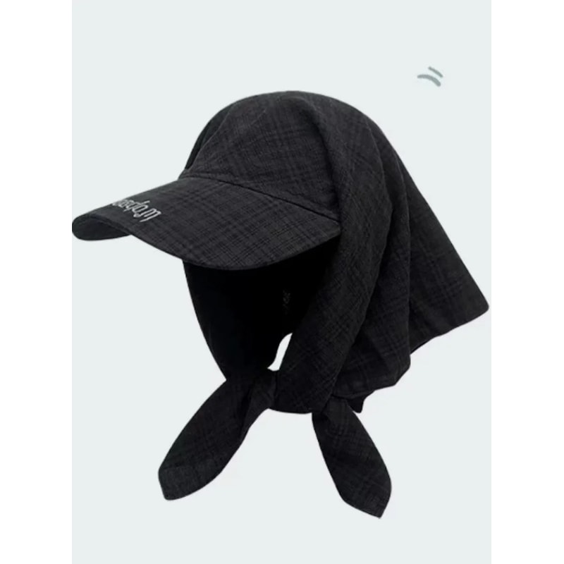 Womens Wide Brim Sun Hat With Scarf Tie For Beach Camping And Outdoor UV Coverage 0