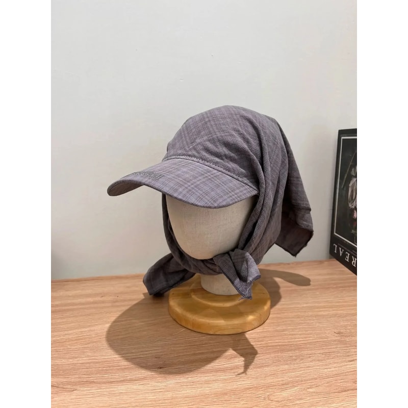 Womens Wide Brim Sun Hat With Scarf Tie For Beach Camping And Outdoor UV Coverage 4