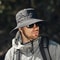 Wide Brim UV Protection Sun Hat with Breathable Mesh and Chin Strap