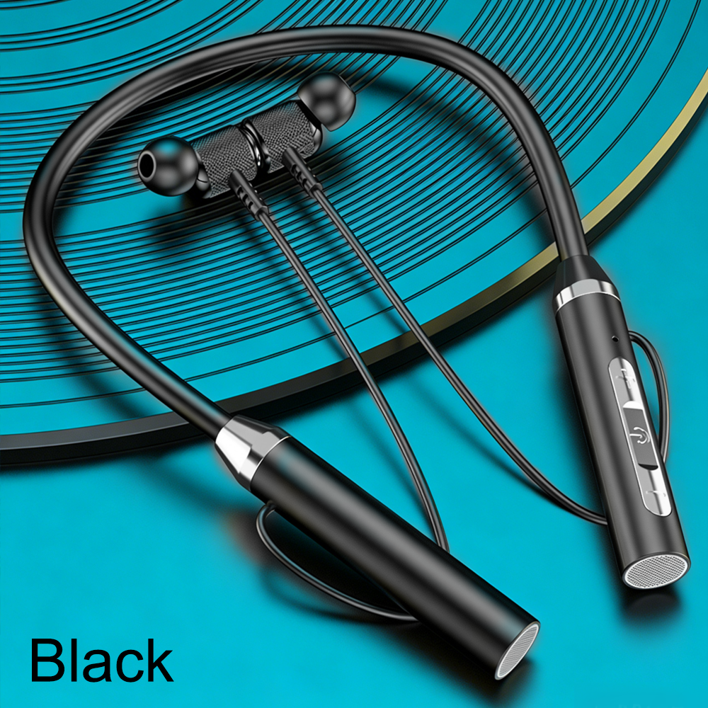 Universal Wireless Neckband Headphones With Magnetic Earbuds And Built In Mic 5
