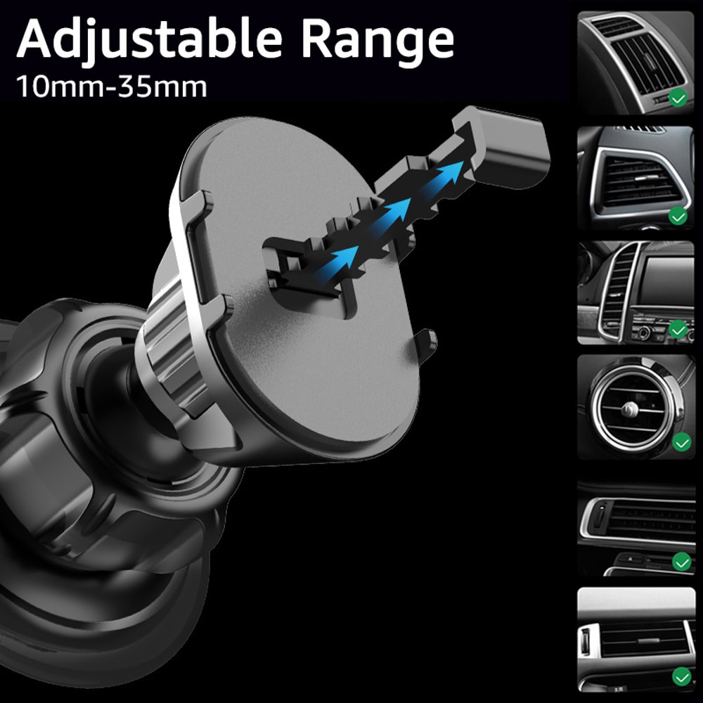Universal Magnetic Car Phone Mount Air Vent Cradle With Heavy Duty Clip 1