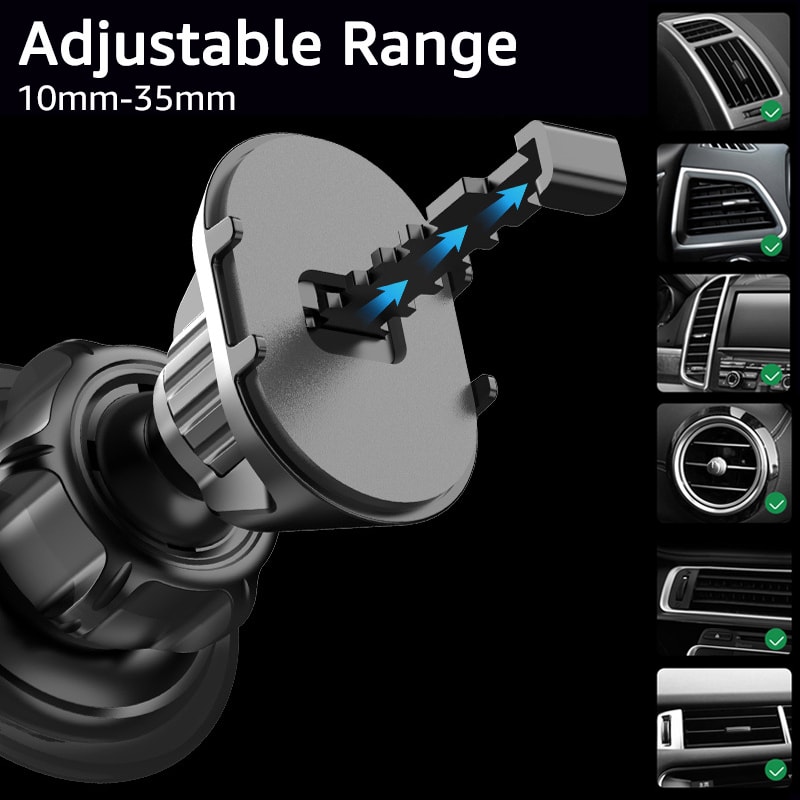 Universal Magnetic Car Phone Mount Air Vent Cradle With Heavy Duty Clip 1