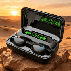 aurasonic stereo wireless earbuds waterproof sport bluetooth headphones