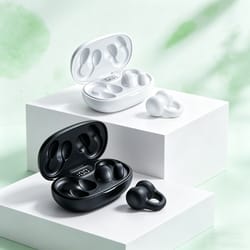 wireless earphones noise reduction bluetooth earbuds with led power display and touch control for smartphones