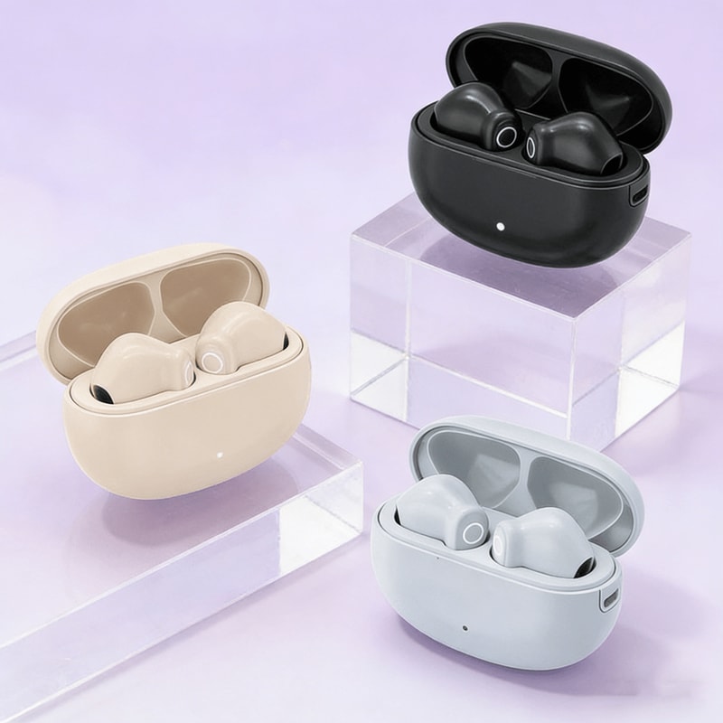 AuraTune Mini Bluetooth Earbuds Ultra Comfortable Noise Cancelling Wireless Headphones for Immersive High Sound Quality