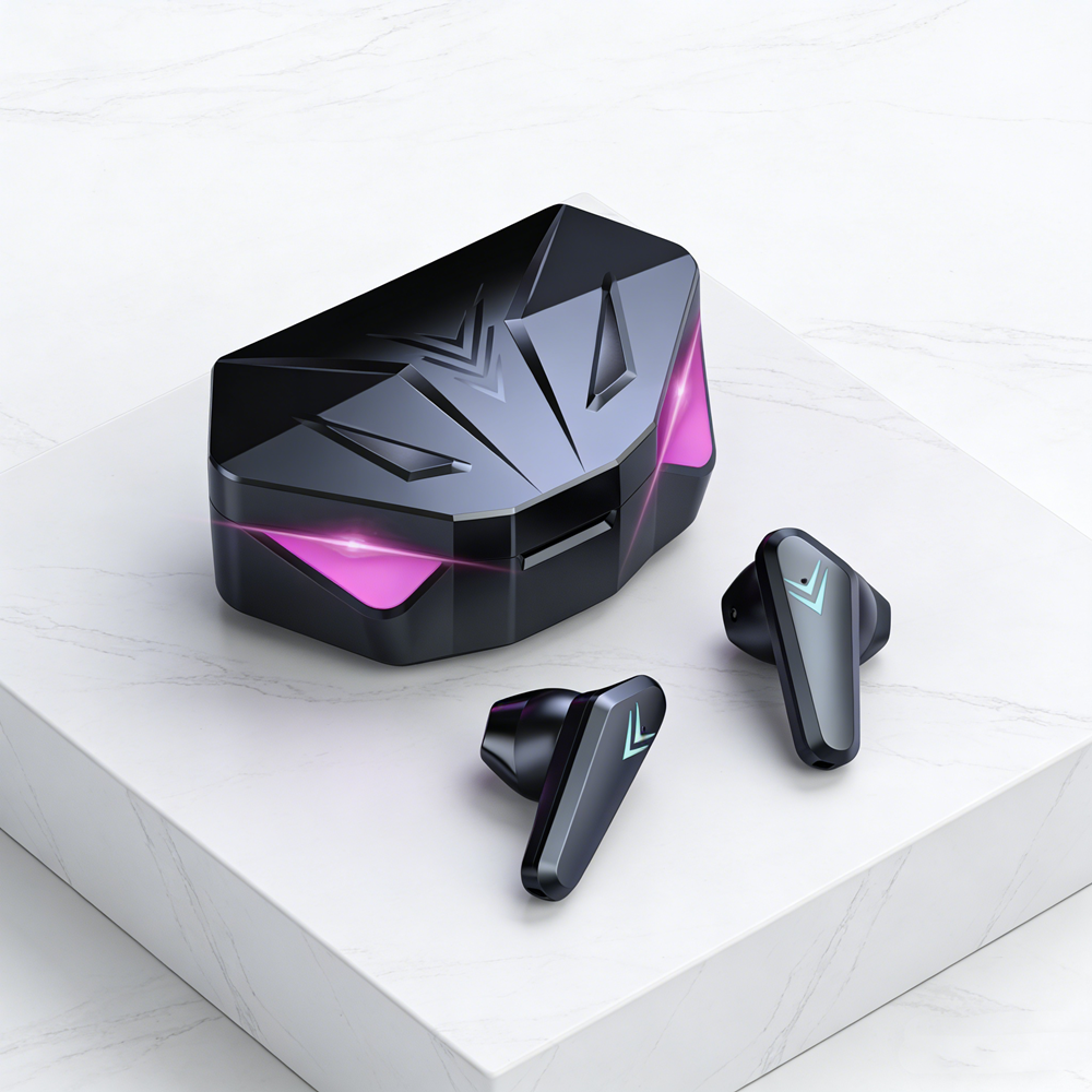QuantumPulse Ultra Low Latency TWS Gaming Earbuds with Stereo Sound and Noise Cancelling Mic