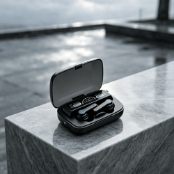 bluetooth wireless earbuds hifi sound & waterproof digital display headphones