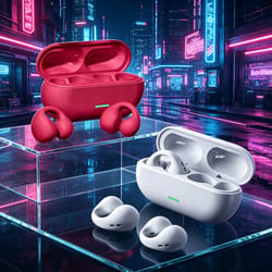 sonicgrip open ear clip on wireless bluetooth headset for sports & gaming