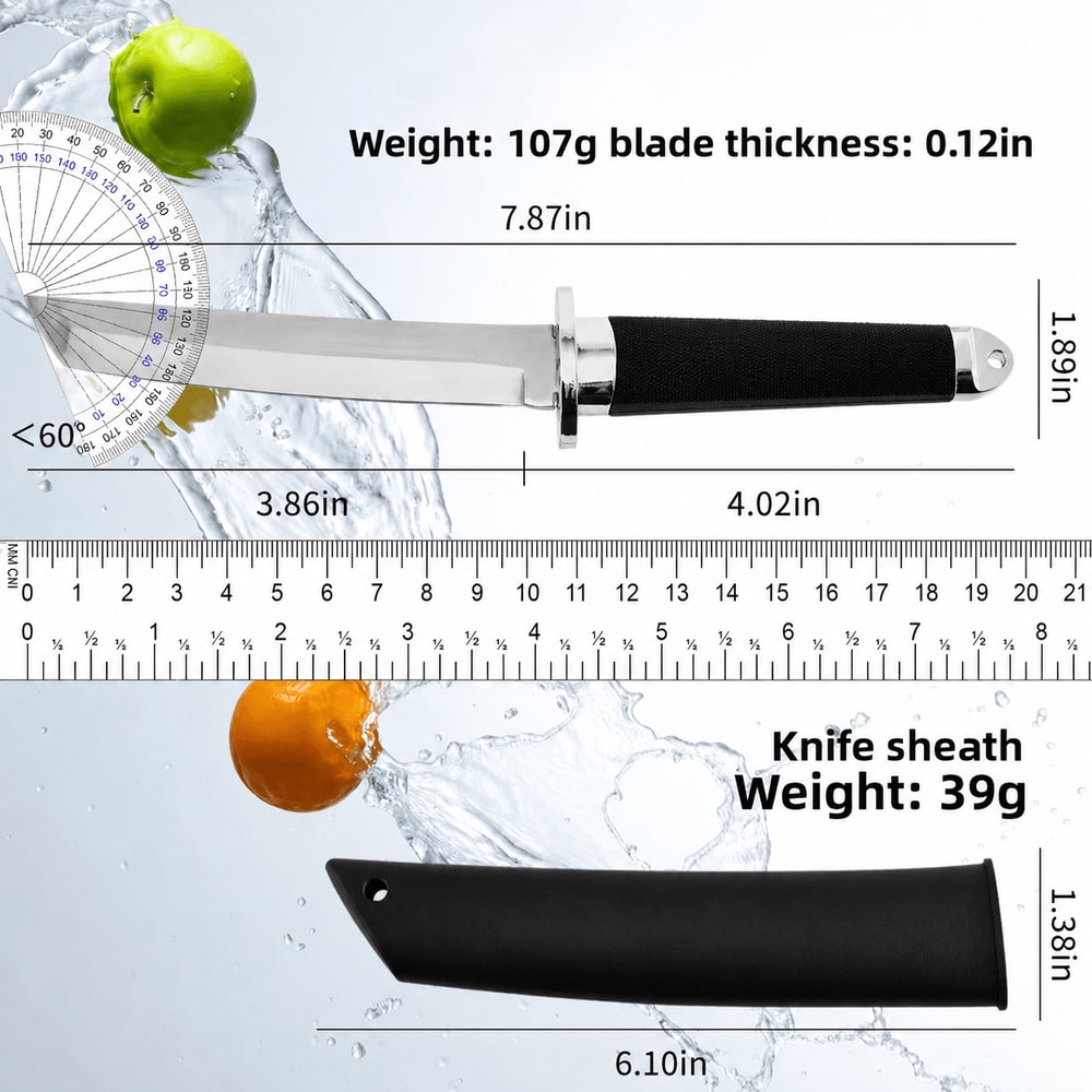Premium Hand Forged Kitchen Knife Precision Fruit Butcher Tool With Wood Handle 5