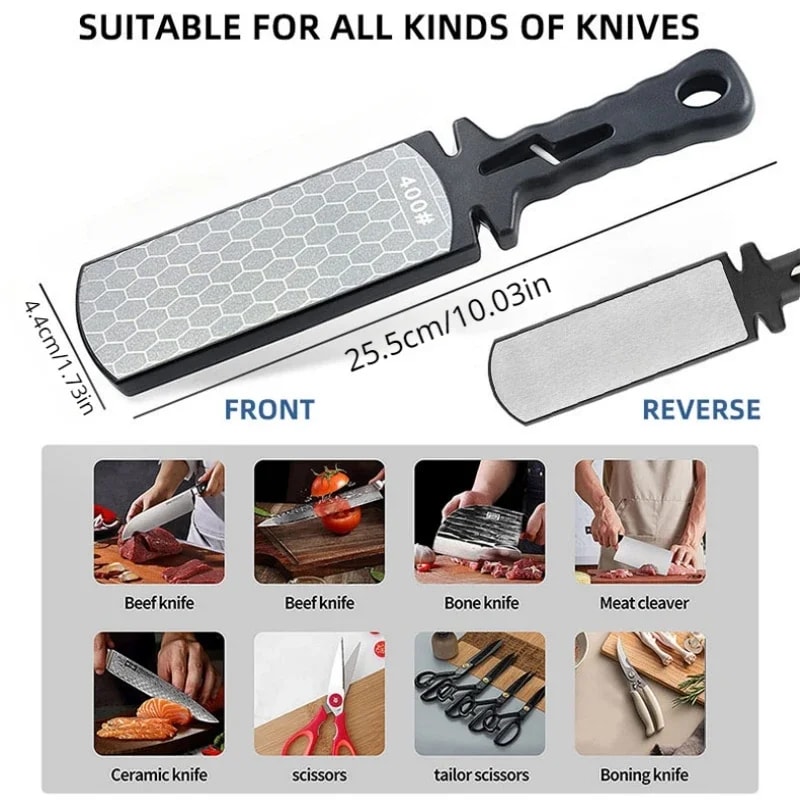 Premium Kitchen Diamond Whetstone Knife Sharpener Double Sided Knife Sharpening Stone For Ceramic 5