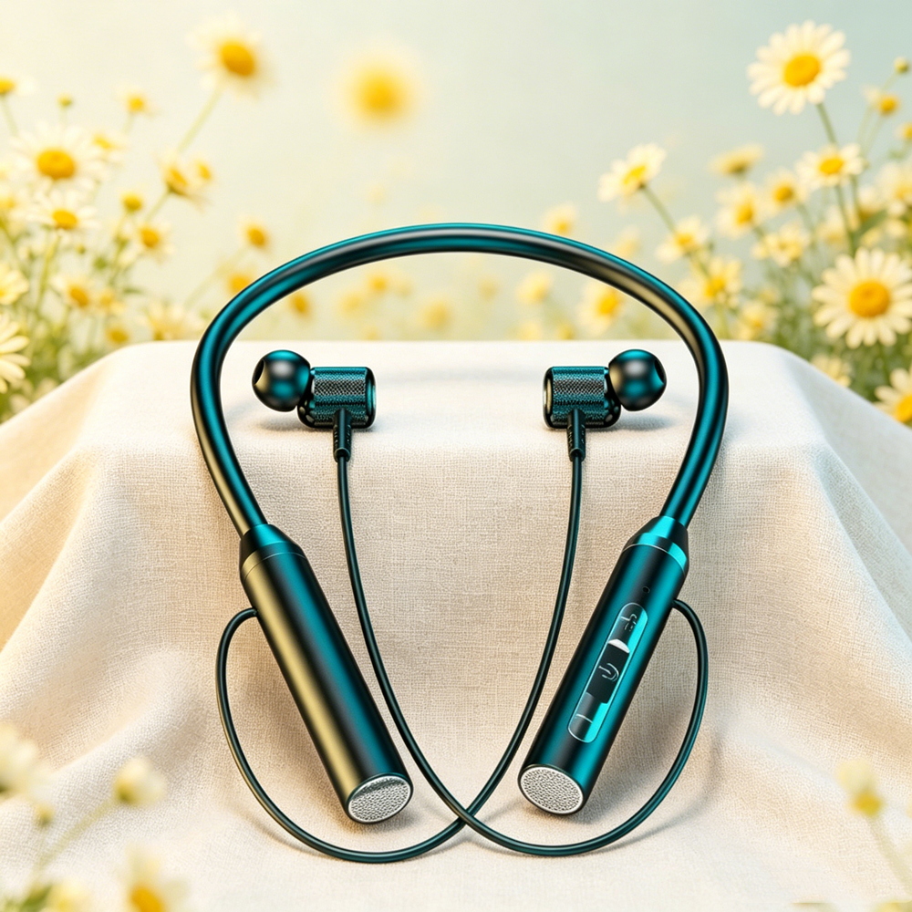 Premium Bluetooth Neckband Headphones Wireless Sports Earbuds with Mic & Magnetic Fit