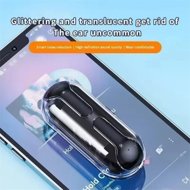 Smart Display Wireless Earbuds with Mic Bluetooth TWS Headphones for Sport