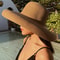 Elegant Wide Brim Straw Sun Hat Packable Beach Panama Hat For Women 0