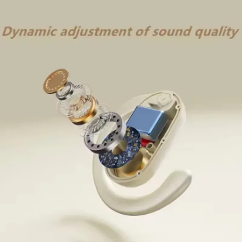 OWS Open Ear Wireless Sports Headphones Waterproof HiFi Stereo Earbuds with Mic