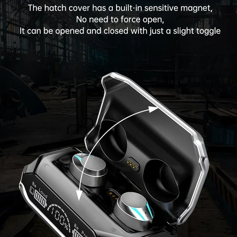 TWS Wireless Bluetooth Earbuds with Smart LED Display & Touch Control
