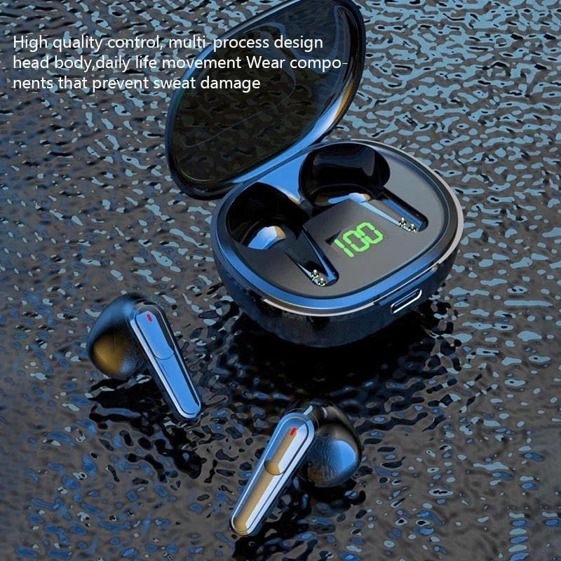 ApexAudio TWS Wireless Headphones with Smart LED Display and Built in Microphone