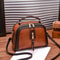Vintage PU Leather Crossbody Top Handle Bag For Women Compact Everyday Shoulder Handbag 6