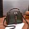 Vintage PU Leather Crossbody Top Handle Bag For Women Compact Everyday Shoulder Handbag 8