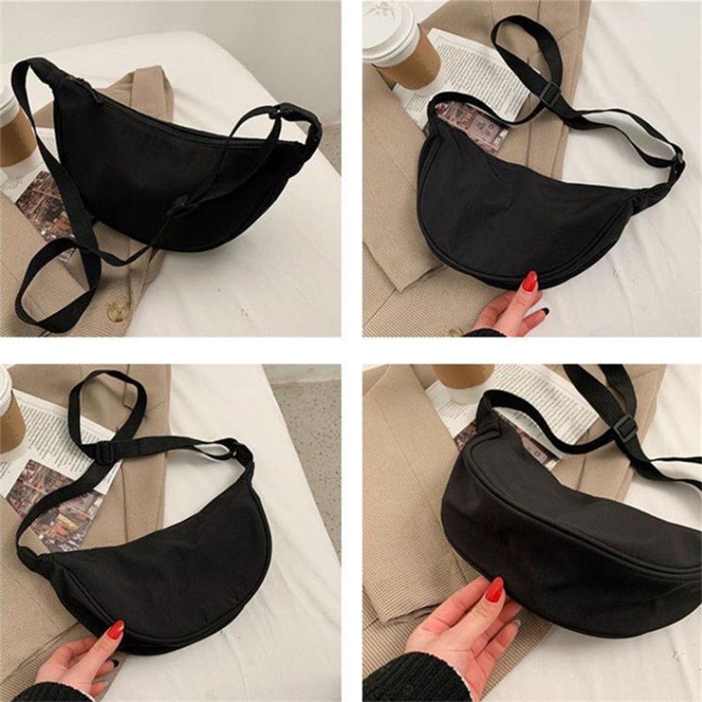Versatile Women Nylon Waist Bag Large Capacity Travel Crossbody Fanny Pack Purse 1