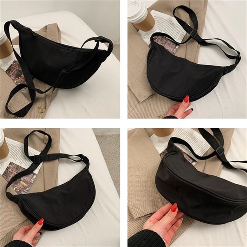 Versatile Women Nylon Waist Bag Large Capacity Travel Crossbody Fanny Pack Purse 1