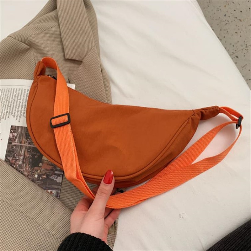 Versatile Women Nylon Waist Bag Large Capacity Travel Crossbody Fanny Pack Purse 6