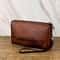 Premium Mens Business Large Capacity Clutch Bag Wallet Double Compartment Long Zipper Wallet 0