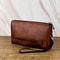 Premium Mens Business Large Capacity Clutch Bag Wallet Double Compartment Long Zipper Wallet 0