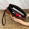 Premium Mens Business Large Capacity Clutch Bag Wallet Double Compartment Long Zipper Wallet 1