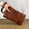 Premium Mens Business Large Capacity Clutch Bag Wallet Double Compartment Long Zipper Wallet 4