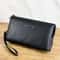 Premium Mens Business Large Capacity Clutch Bag Wallet Double Compartment Long Zipper Wallet 7