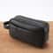 Mens PU Leather Wristlet Clutch Bag with Zipper Organizer